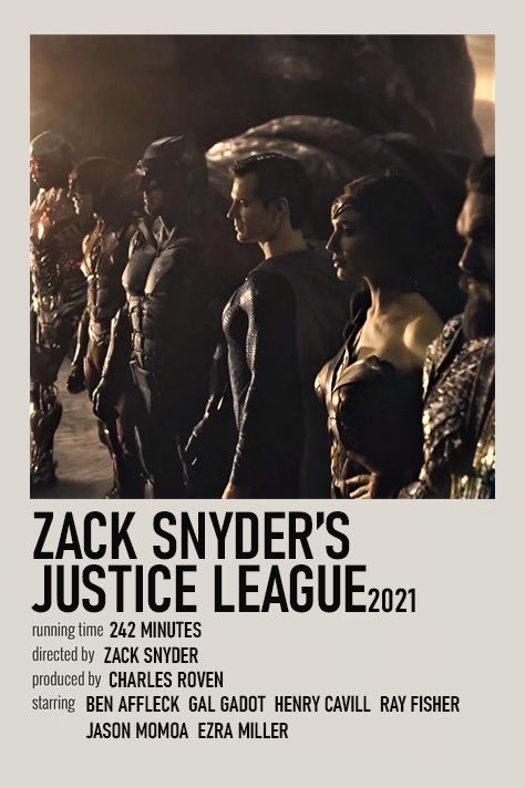 Zack Snyder Justice League Poster, Justice League Movie Poster, Justice League Poster, Show Movie Poster, Hollywood Dance, Zack Snyder Justice League, Nostalgic Movies, Zack Snyder's Justice League, Justice League Movie