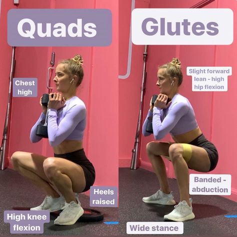 GymGlutes™ on Instagram: “QUADS vs GLUTES: Goblet Squat ⁣⁣🍑 Visit @SculptMovements 💕 for workouts, routine, and everything else you need to become fit! . Swipe for a…” Workouts Routine, Goblet Squat, Leg And Glute Workout, Gym Tips, Gym Routine, Body Workout Plan, Workout Plan Gym, Work Outs, Gym Workout Tips