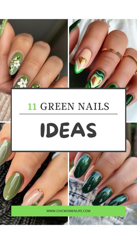 Green nails ideas Vacation Nails Green, Green And White Nail Designs, Green Marble Nails, Green Nails Ideas, Green Mani, White Summer Nails, August Nails, Summer Nails Beach, Fruit Animals