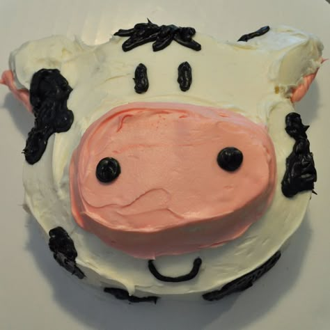 Cow Cake, A Cow, Frosting, See More, To Look, Cow, Cake, Pink, Black