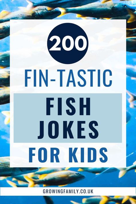 Fish Jokes, Kid Friendly Jokes, Fish Puns, Fishing Jokes, Puns Jokes, Kids Fishing, Family Crafts, Shark Week, Jokes For Kids