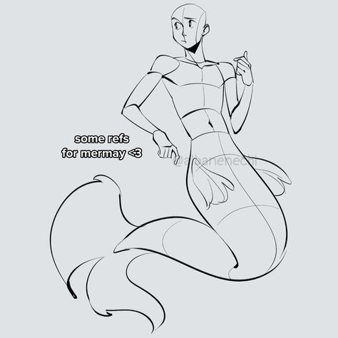 Mermind Drawing, Mermaid Anatomy Reference, Ych Drawing Poses, Mermaids Poses Reference, Half Body Poses Drawing Reference Female, Drawing Reference Fantasy Inspiration, Mermaid Bases Drawing, Contortionist Poses Drawing Reference, Swimming Poses Reference Drawing