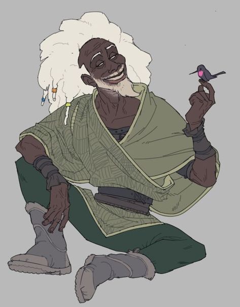 Kassemeyer, the Loon of Thiefwit. Heroic Fantasy, Black Characters, Black Anime Characters, Black Cartoon, Arte Inspo, Afro Art, Critical Role, Character Design References, On The Ground