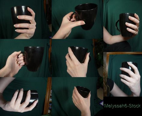 Hand Pose Stock - Holding Mug by Melyssah6-Stock on DeviantArt Nose Reference, Hand Practice, Hand References, Drawing Hands, Hand Drawing Reference, Hand Reference, Human Reference, Body Reference Poses, Poses References