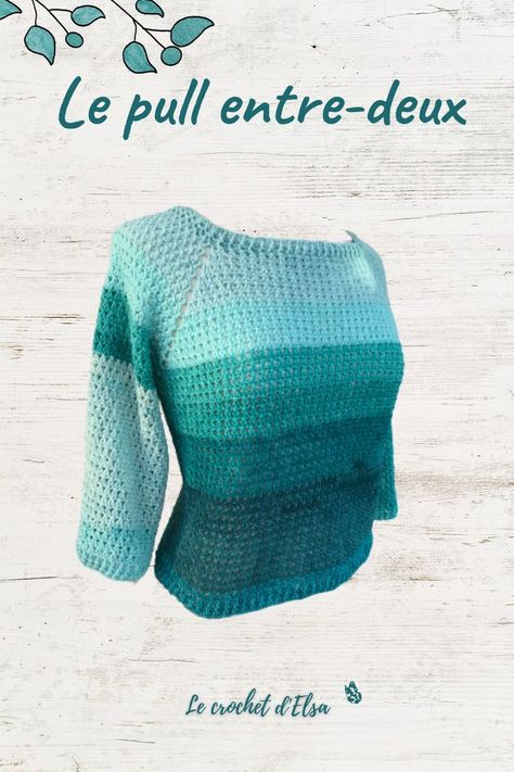 Blouse Au Crochet, Confection Au Crochet, Top Down, Crochet Dress, Easy Crochet, Knit Crochet, Couture, Knitting, Crochet