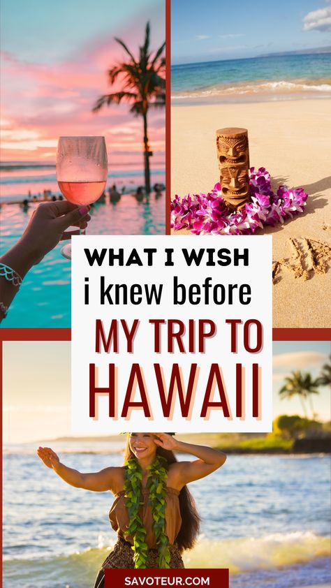 On your first trip to Hawaii, you mustn’t make the same mistakes I did that can impact the overall quality of your vacation to these beautiful islands. Keep reading to learn what I wish I knew before my trip to Hawaii to upgrade your experience! Visiting Hawaii For The First Time, Hawaii Packing List, Miss Hawaii, 60th Bday, First Class Flights, Trip To Hawaii, Hawaii Trip, Visit Hawaii, Aulani Disney Resort