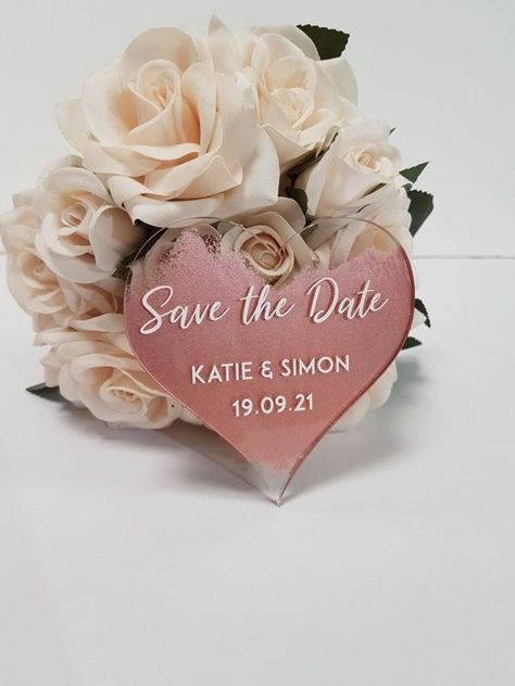 Dates: Choosing them, Booking them, Sending them! - Hylands Estate Weddings Pink Save The Date, Traditional Invitation, Unique Save The Dates, Dream Wedding Venues, Acrylic Shapes, One Colour, Save The Dates, Estate Wedding, Wedding Date