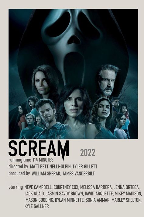 Scream Movie Poster, Ghostface Mask, Amber Freeman, Halloween Movies List, Scream 5, Collage Des Photos, Iconic Movie Posters, Film Posters Minimalist, The Scream