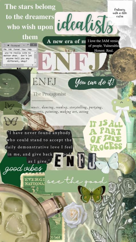 #mbti #enfj #greenaesthethic #green Personality Types Test, Enfj Personality, Enfj T, Enneagram 4, Infj Mbti, Personality Quotes, Mbti Personality, Fashion Design Drawings, Personality Types