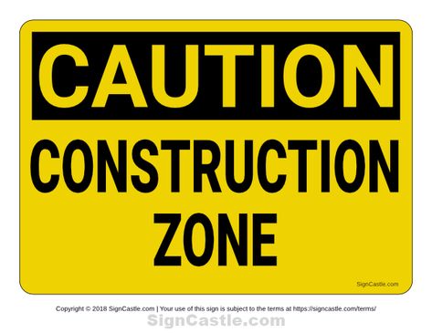 Free printable "Construction Zone" caution sign. Download it at https://signcastle.com/download/construction-zone-caution-sign/ Men At Work Sign, Caution Signs Aesthetic, Caution Signs, Printable Construction Signs Free, Construction Dramatic Play, Construction Zone Signs, Construction Zone Birthday Party, Construction Signs Printable, Printable Construction Party Signs Free