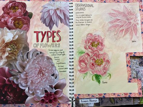 Flower Art Gcse Sketchbook Ideas, Flowers Gcse Art, Textiles Gcse Sketchbook, Gcse Flowers Sketchbook, Gcse Art Flowers Sketchbook, Natural Forms Gcse Flowers, Art Gcse Natural Forms Title Page, Natural Forms Textiles Gcse, Natural Forms Gcse Title Page