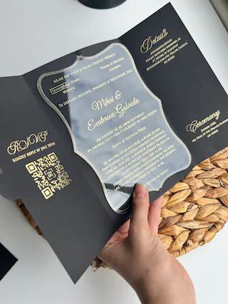 Plexiglass Invitations, Dream Wedding Reception, Dream Wedding Decorations, Acrylic Wedding Invitations, Acrylic Invitations, Foil Invitations, Future Wedding Plans, Dream Wedding Ideas Dresses, Gold Foil Print