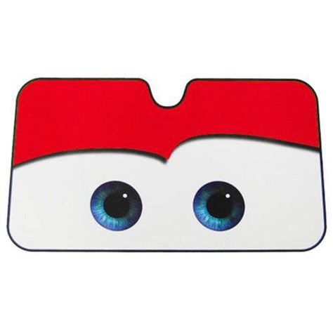 Cartoon Eyes Car Sunshadebestproductscom Mate Cars, Cars Cupcakes, Windshield Shade, Home Cartoon, Red Cartoon, Car Cooler, Car Windshield Sun Shade, Car Sun Visor, Windshield Cover