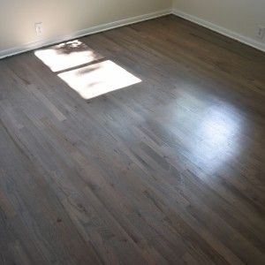 Stain On Red Oak Floors, Paint For Stairs, Red Oak Hardwood Floors Stains, Wood Floor Stains, Stain On Red Oak, Red Oak Wood Floors, Flooring Remodel, Railing Makeover, Gray Flooring