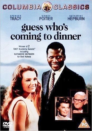 Guess Who's Coming to Dinner (1967) Sidney Poitier, Spencer Tracy and Katharine Hepburn. Stanley Kramer directs. Film Vintage, Photo Star, Ingmar Bergman, Movies Worth Watching, I Love Cinema, See Movie, Katharine Hepburn, Great Films, About Time Movie