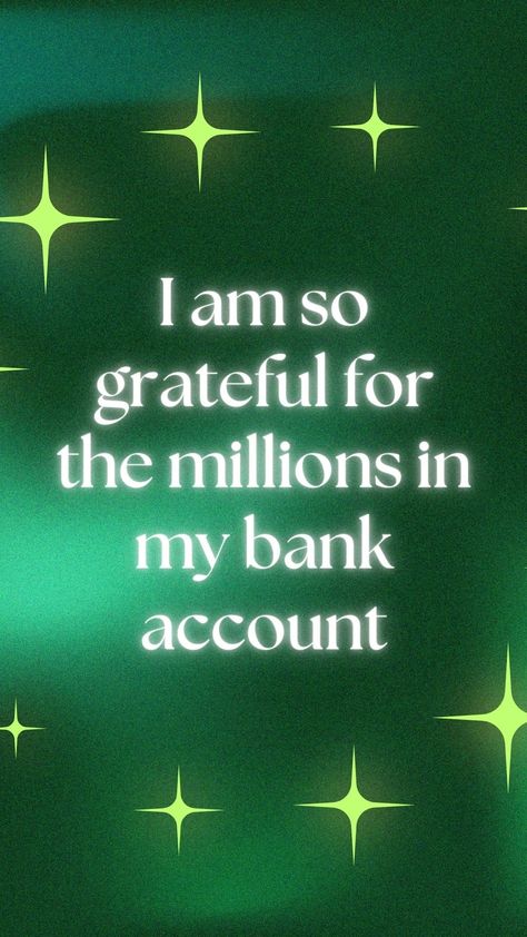 Attraction Affirmations Multi Millionaire Affirmations, 100 Million Dollars Bank Account, Millions In Bank Account, Millionaire Bank Account, Manifest Millions, Million Dollar Check, Millionaire Manifestation, Millionaire Affirmations, Good With Money