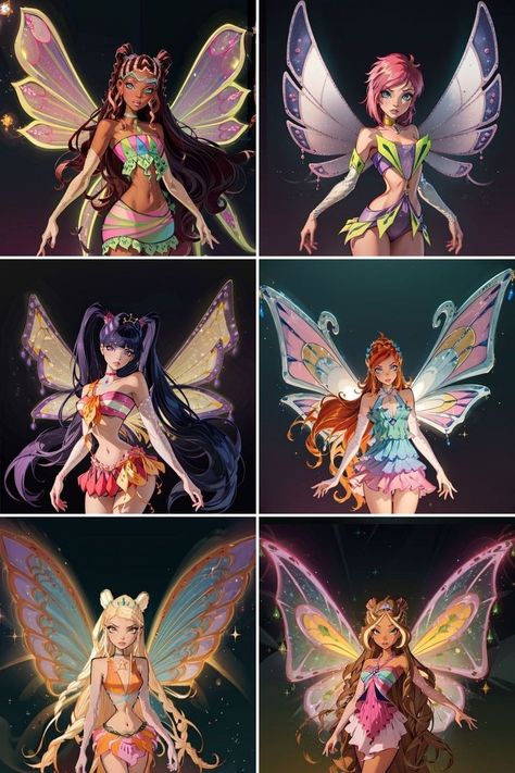 Winx Body In Real Life, Winx Club Enchantix Fairies, Winx Club Wings, Winx Club Fan Art, Winx Characters, Winks Club, Winx Club Musa, Wind Club, Winx Club Bloom