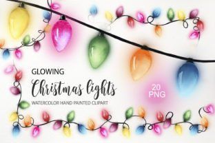 Christmas Lights Clipart, Christmas Light Clips, Light Clips, Holiday Design Card, Holiday Invitations, Christmas Frames, 3d Christmas, Clip Art Borders, Watercolor Illustrations