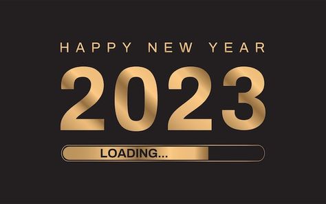 Vector 2023 loading gold 2023 happy new ... | Premium Vector #Freepik #vector #christmas-2023 #happy-new-year #happy-new-year-gold #new-year-gold 2023 Loading, Gold 2023, Background Luxury, 2023 Happy New Year, Vector Christmas, Psd Icon, Christmas 2023, Luxury Style, Vector Photo