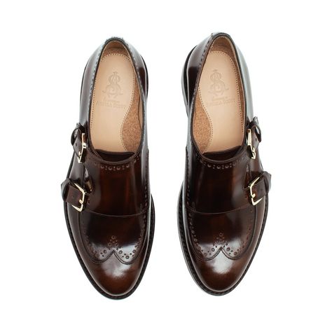 Brogues Womens Outfit, Womens Oxfords Shoes, Office Of Angela Scott, Insole Design, Gentleman Shoes, Monk Strap Shoes, Brown Loafers, Brogue Shoes, Women Oxford Shoes