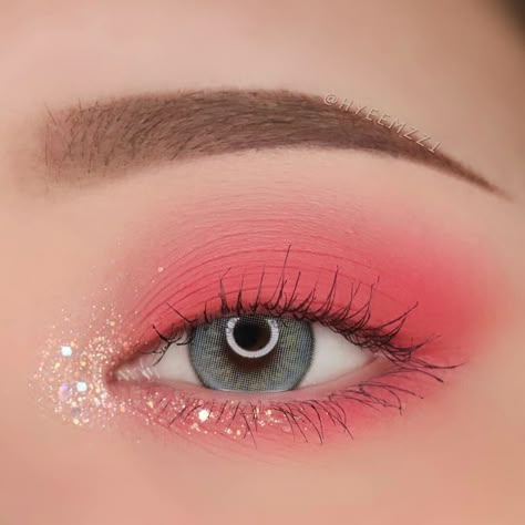 Cute Eye Makeup, Kawaii Makeup, Korean Eye Makeup, Ulzzang Makeup, Eye Makeup Designs, Colorful Eye Makeup, Asian Eye Makeup, Eye Makeup Art, Pink Makeup