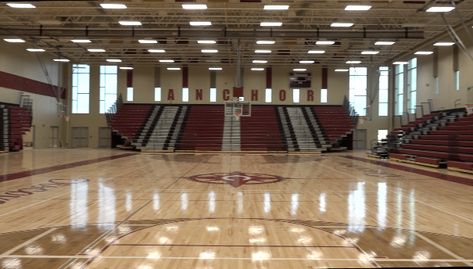 Public High School Building, School Claim Dr, High School Gym Aesthetic, School Basketball Court Aesthetic, Basketball Court School, School Basketball Court, Basketball Court Background, High School Gym, College Vision Board