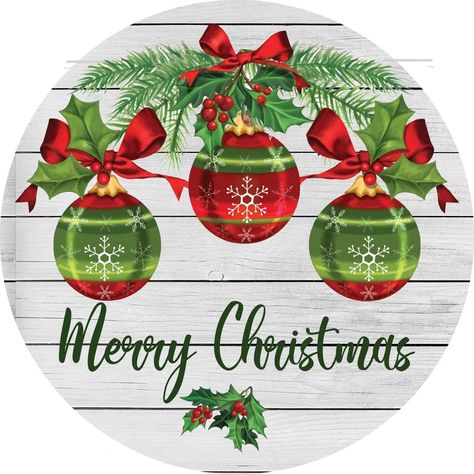 Elegant Holiday Decor, Christmas Topper, Diy Crafts For Adults, Christmas Ornament Wreath, Holiday Signs, Metal Wreath, Christmas Paintings, Ornaments Design, Elegant Christmas