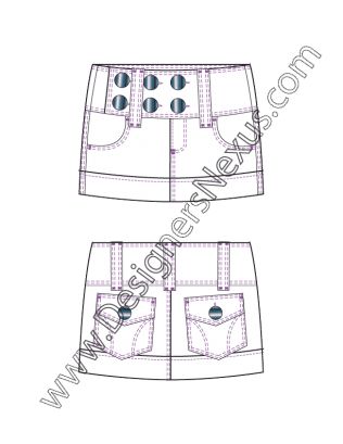 Flat Fashion Sketch, Front Extension, Sketch Free, Flat Sketches, Fashion Design Portfolio, Fashion Sketch, Micro Mini Skirt, Flats Patterns, Fashion Marketing