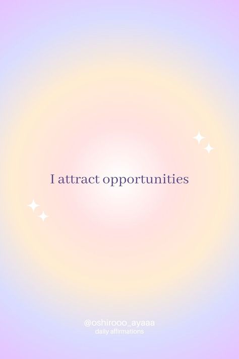 manifesting money wallpaper I Attract Opportunities, Business Affirmations Law Of Attraction, Dream Vision Board Law Of Attraction, Law Of Attraction Vision Board Affirmations, I Attract Opportunity, Opportunities Affirmations, Affirmation Widget, Daily Affirmations Aesthetic, Vision Board Law Of Attraction