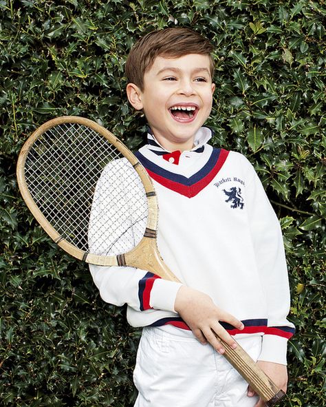 because it’s joyous. Kids Tennis Clothes, Polka Dot Blouse Outfit, Tennis Editorial, Ralph Lauren Kids Boys, Teenager Boy Outfit, Photo Modeling, Tennis Photoshoot, London Kids, Tennis Apparel