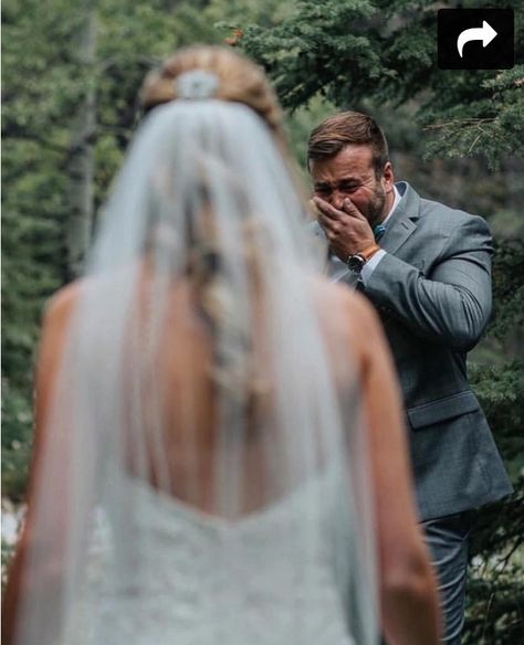 Groom reaction Groom Reaction, Wedding Photo Ideas, Stella York, Wedding Photos Poses, A Wedding Dress, Wedding Goals, Wedding Photography Poses, Wedding Photo Inspiration, Wedding Pics