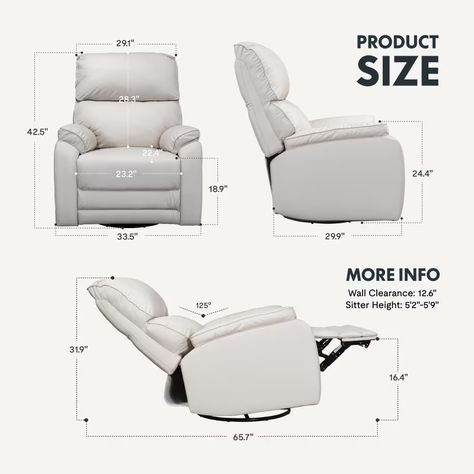 XR4 Power Swivel Rocker Recliner - Modern Recliners | FlexiSpot US Modern Recliner, Rocker Recliners, Diy Desk, House Layouts, Recliner, Rocker, Furniture Design, Layout, Desk