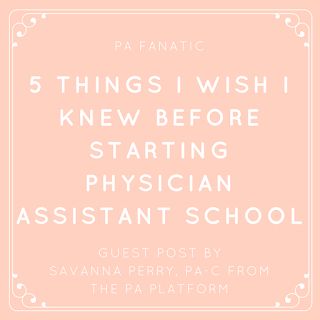 Guest Post: 5 Things I Wish I Knew Before Starting PA School Dermatology Physician Assistant, Pa Student, Physician Assistant Student, Physician Assistant School, School Scholarship, Pa School, Med School Motivation, Nursing Schools, Pharmacology Nursing