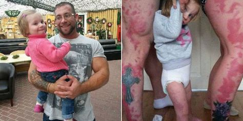 Update: Parents Who Got Tattoos Matching Their Daughter's Birthmark Receive Harsh Criticism from the Internet  - Redbook.com Parents Tattoo, Birthmark Tattoo, Parent Tattoos, Baby Bash, Wild Tattoo, Mother Daughter Tattoos, Woman Business Owner, Tattoos For Daughters, S Tattoo