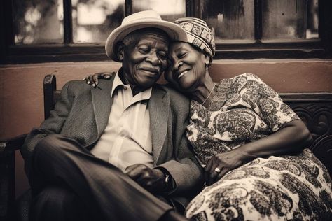 A cool African old couple photography portrait sitting. | free image by rawpixel.com / Thanakrit Old Black Couple, Vintage Black Women, Old Couple Photography, Old Couple In Love, Old Couple, Suit Vintage, Couple In Love, Old Couples, Married Couples