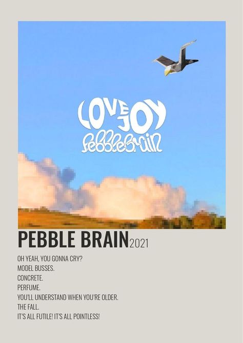 Lovejoy Polaroid Poster, Lovejoy Polaroid, Dsmp Posters, Lovejoy Pebble Brain, Album Cover Wall Decor, Brain Poster, Minimalist Music, Album Posters, Mc Wallpaper