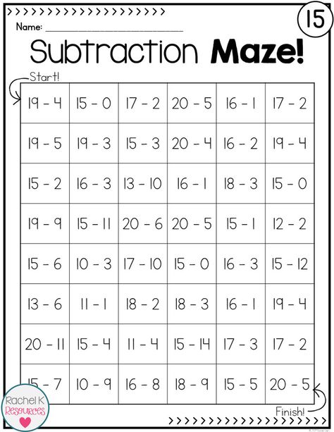 Fun Math Worksheets, Free Printable Math Worksheets, Math Subtraction, Subtraction Practice, Math Sheets, Addition And Subtraction Worksheets, Subtraction Word Problems, 2nd Grade Math Worksheets, Subtraction Facts