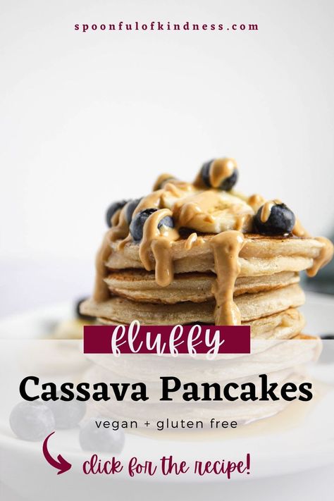 Tapioca Flour Pancakes, Cassava Flour Pancakes, Vegan Pancake, Vegan Pancake Recipes, No Flour Pancakes, Flour Pancakes, Pancake Recipes, Cassava Flour, Gluten Free Pancakes