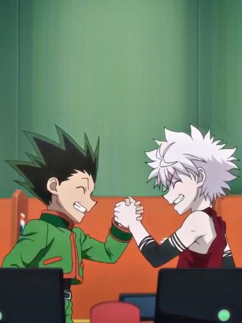 hxh Gon X Killua, Gon Killua, Duos Icons, Funny Iphone Wallpaper, Funny Doodles, Hunter Anime, Best Duos, Hello Kitty Pictures, Locked Wallpaper