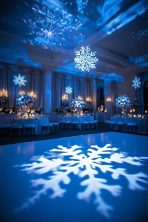 Winter Wonderland Wedding Colors, Winter Wonderland Wedding Centerpieces, Elegant Winter Wedding Ideas, Winter Wonderland Dance, Wonderland Centerpieces, Winter Wonderland Quince, Quinceanera Winter Wonderland, Winter Wonderland Quinceanera, Ball Themes