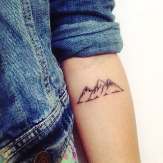 Tattoo Submission: Cassity I (Hallsville) | Tattoologist | Bloglovin Tattoo Mountain, Mountain Tattoo Simple, Mountain Tattoo Design, Mountain Tattoo, Waves Tattoo, Aesthetic Tattoo, John Muir, Trendy Tattoos, Skin Art