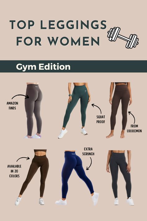 If you want to order one of the best but still cheap leggings then feel free to check out my list. I'm sure you'll find it there😊 #ad Gym Outfits For Women Leggings, Best Gym Leggings, Best Workout Leggings On Amazon, Best Workout Leggings For Women, Womens Best Leggings, Gym Outfits For Women, Best Workout Leggings, Best Leggings For Women, Best Gym Workout