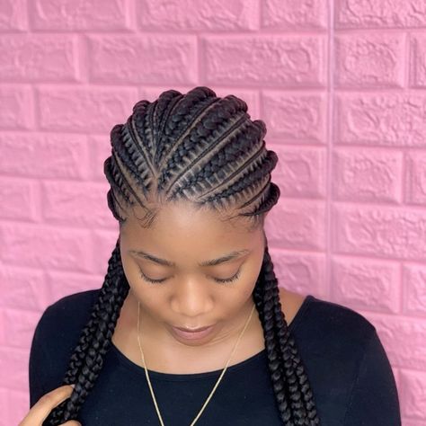 Cornrows With Beads, Cornrow Hairstyle, New Braided Hairstyles, Ghana Braids Hairstyles, Cornrow Ponytail, Cornrows Braids For Black Women, Hair Clipart, Cornrow Braids, Hair Braiding Styles