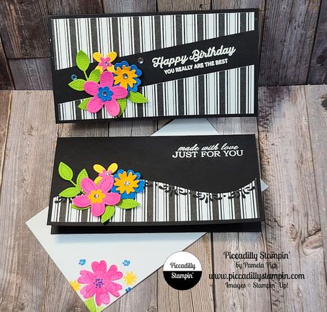 Slimline Card Ideas, Slim Line Cards, Plant Cards, Friend Cards, Poinsettia Cards, Slimline Cards, Card Crafting, Birthday Card Design, Woman Card