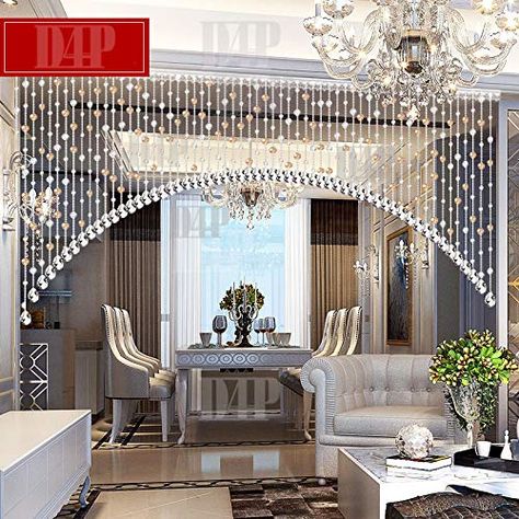 Discount4product Acrylic Crystal Strings Modern Plastic B... https://www.amazon.in/dp/B07KQ8BS33/ref=cm_sw_r_pi_dp_U_x_ZT9HCbQP2R7TM Crystal Curtains Diy, Crystal Toran For Door, Curtains Ideas For Living Room, Curtains Ideas Modern, Double Layer Curtains, Curtains Aesthetic, Layer Curtains, Beaded Door Curtains, Crystal Curtains