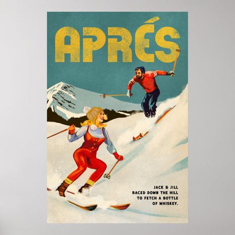 Celebrate the charm of vintage ski culture with this Apres Ski pinup art poster. Featuring a playful design, it's perfect for lovers of retro aesthetics and winter sports. #ApresSki #VintagePinup #SkiArt #WinterSportsDecor Vintage Apres Ski, Nostalgia Decor, Photography Posters, Ski Culture, Vintage Ski Posters, Ski Poster, Whiskey Ginger, Pin Up Posters, Travel Ads