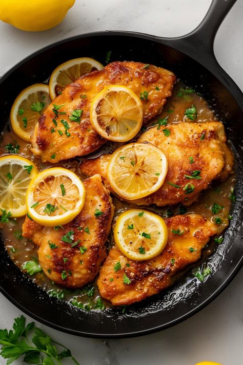 This Chicken Francese recipe combines tender, lightly battered chicken with a delicious lemon-butter sauce. The dish is elegant yet easy to prepare, making it perfect for both weeknight dinners and special occasions. Elegant Dinner Recipes, Chicken Francaise Recipe, Chicken Francese Recipe, Battered Chicken, Cutlet Recipes, Chicken Francese, Chicken Boneless Breast Recipes, Chicken Fricassee, Piccata Recipe