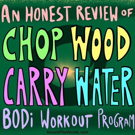 Chop Wood Carry Water, Water Tattoo, Water Exercises, Fitness Blog, Workout Programs, At Home Workouts, Carry On, Around The Worlds, Water