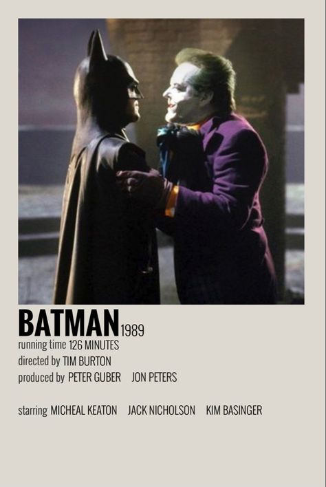 Batman Movie Poster 1989, Batman Polaroid Poster, Batman 1989 Poster, Batman Minimalist Poster, Tim Burton Movie Posters, Batman Minimalist, Movie Posters For Room, 1989 Poster, Minimalist Film Posters