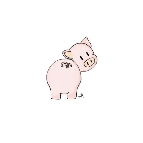 Pig Simple Pig Tattoo, Cute Pig Tattoo Ideas, Pig Art Drawing, Cute Pigs Drawing, Piggy Tattoo, Small Pig Tattoo, Cute Pig Tattoo, Pig Doodle, Pig Drawing Easy